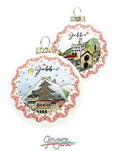 Christmas Ornaments - Cities of Italy: Gubbio - 80 mm (3.14")