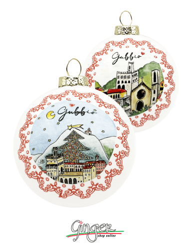 Christmas Ornaments - Cities of Italy: Gubbio - 80 mm (3.14")