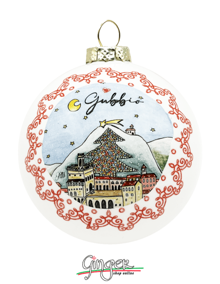 Christmas Ornaments - Cities of Italy: Gubbio - 80 mm (3.14")