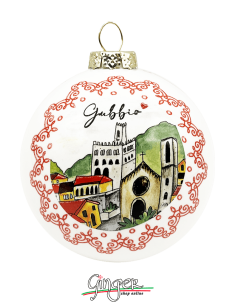 Christmas Ornaments - Cities of Italy: Gubbio - 80 mm (3.14") 2