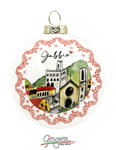 Christmas Ornaments - Cities of Italy: Gubbio - 80 mm (3.14")