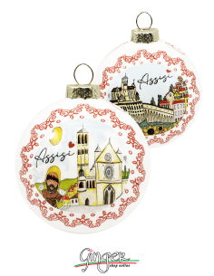 Christmas Ornaments - Cities of Italy: Assisi - 80 mm (3.14")