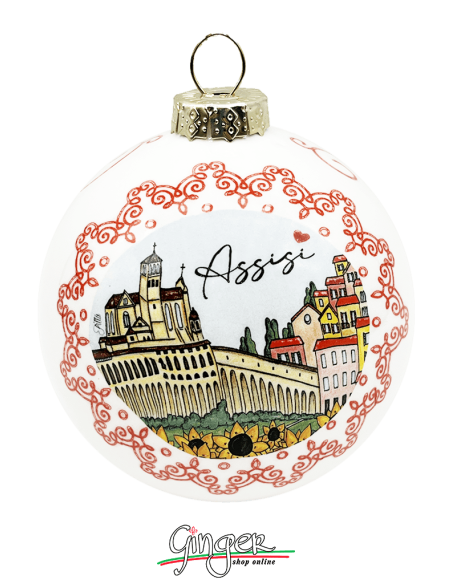 Christmas Ornaments - Cities of Italy: Assisi - 80 mm (3.14")