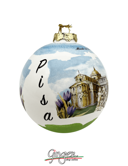 Addobbi Palla di Natale - Pisa - 80 mm