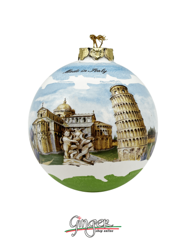 Addobbi Palla di Natale - Pisa - 80 mm