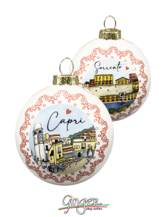 Christmas Ornaments - Cities of Italy: Capri and Sorrento - 80 mm (3.14")