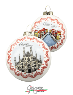 Christmas Ornaments - Cities of Italy: Milan - 80 mm (3.14")