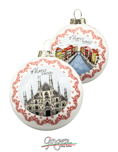 Christmas Ornaments - Cities of Italy: Milan - 80 mm (3.14")