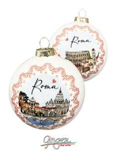 Christmas Ornaments - Cities of Italy: Rome - 80 mm (3.14")