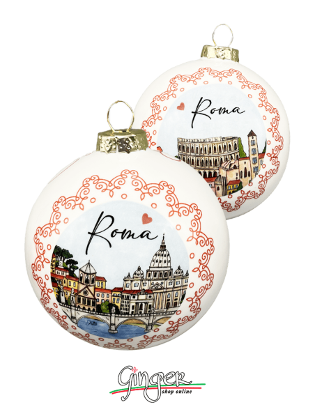 Christmas Ornaments - Cities of Italy: Rome - 80 mm (3.14")
