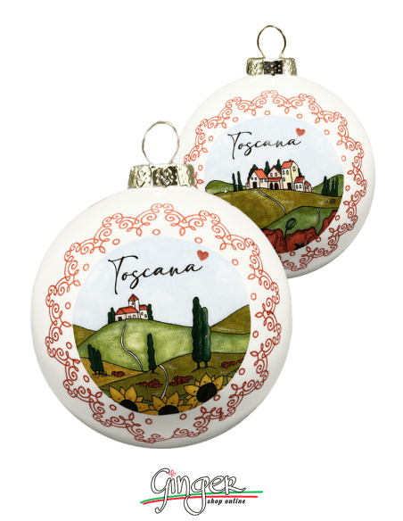 Christmas Ornaments - Cities of Italy: Tuscany - 80 mm (3.14")