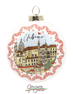 Christmas Ornaments - Cities of Italy: Urbino - 80 mm (3.14") 2