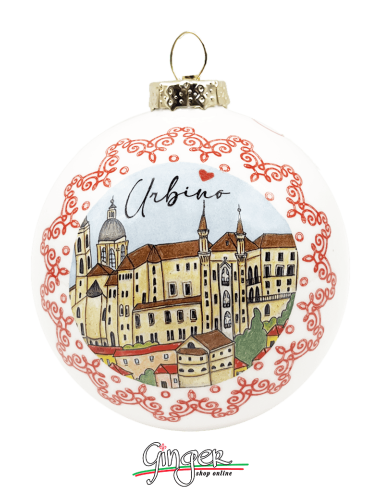 Christmas Ornaments - Cities of Italy: Urbino - 80 mm (3.14")