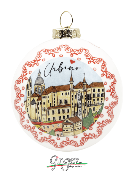 Christmas Ornaments - Cities of Italy: Urbino - 80 mm (3.14")