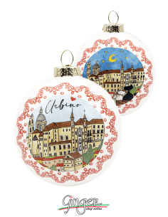 Christmas Ornaments - Cities of Italy: Urbino - 80 mm (3.14")