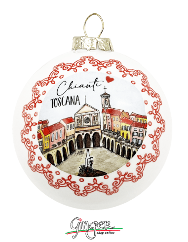 Christmas Ornaments - Cities of Italy: Tuscany Chianti - 80 mm (3.14")