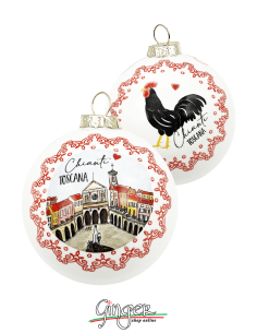 Christmas Ornaments - Cities of Italy: Tuscany Chianti - 80 mm (3.14")