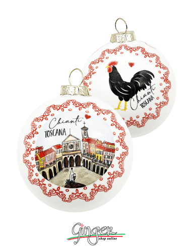 Christmas Ornaments - Cities of Italy: Tuscany Chianti - 80 mm (3.14")