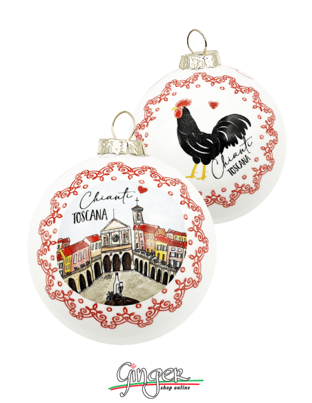 Christmas Ornaments - Cities of Italy: Tuscany Chianti - 80 mm (3.14")