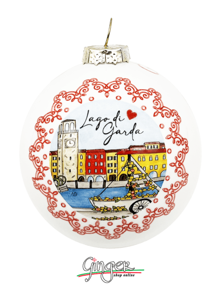 Christmas Ornaments - Cities of Italy: Lago di Garda (Lake Garda) - 80 mm (3.14")