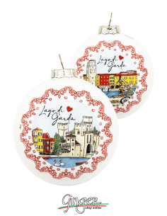 Christmas Ornaments - Cities of Italy: Lago di Garda (Lake Garda) - 80 mm (3.14")