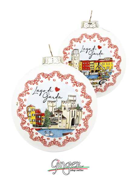 Christmas Ornaments - Cities of Italy: Lago di Garda (Lake Garda) - 80 mm (3.14")