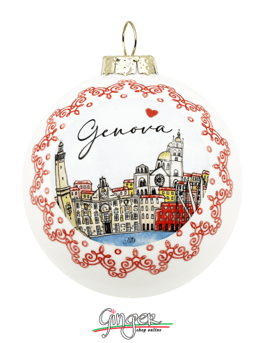 Christmas Ornaments - Cities of Italy: Genoa and the Cinque Terre - 80 mm (3.14")