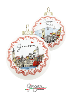 Christmas Ornaments - Cities of Italy: Genoa and the Cinque Terre - 80 mm (3.14")