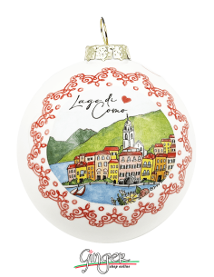 Christmas Ornaments - Cities of Italy: Lake Como and Bellagio - 80 mm (3.14") 2