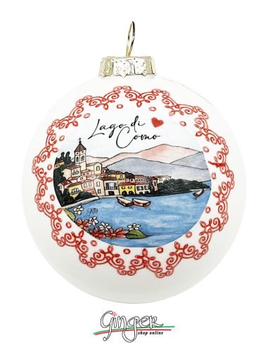 Christmas Ornaments - Cities of Italy: Lake Como and Bellagio - 80 mm (3.14")