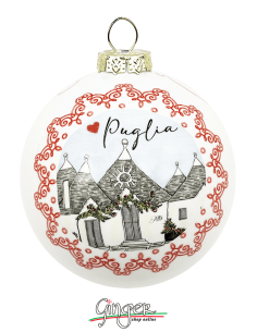 Christmas Ornaments - Cities of Italy: Puglia and Alberobello - 80 mm (3.14") 2
