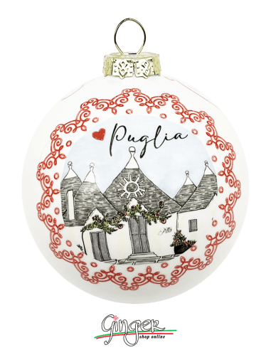 Christmas Ornaments - Cities of Italy: Puglia and Alberobello - 80 mm (3.14")