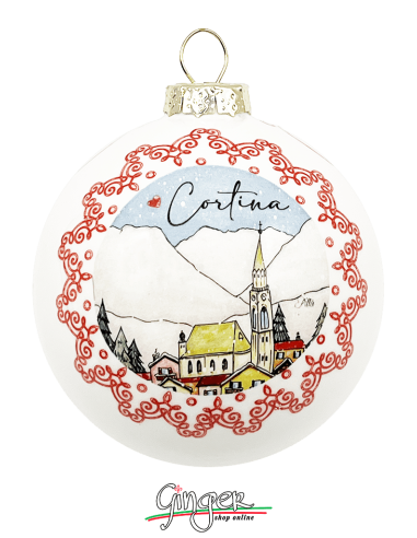 Christmas Ornaments - Cities of Italy: Milan-Cortina 2026 Winter Olympics - 80 mm (3.14")