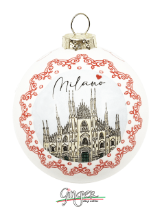 Christmas Ornaments - Cities of Italy: Milan-Cortina 2026 Winter Olympics - 80 mm (3.14") 2