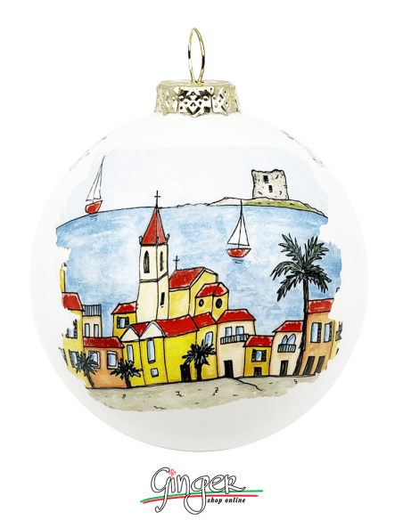 Christmas Ornaments - Cities of Italy: Sardinia - 80 mm (3.14")