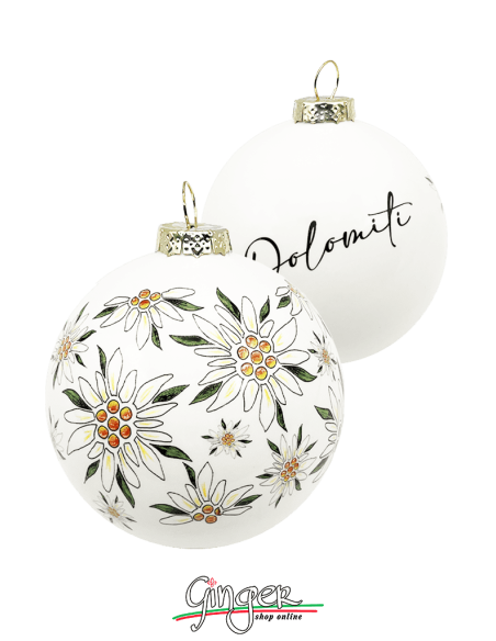 Christmas Ornaments - Cities of Italy: Edelweiss and Dolomiti - 80 mm (3.14")