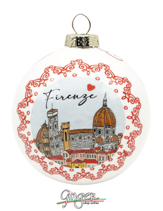 Christmas Ornaments - Cities of Italy: Florence Cathedral and Ponte Vecchio - 80 mm (3.14") 2