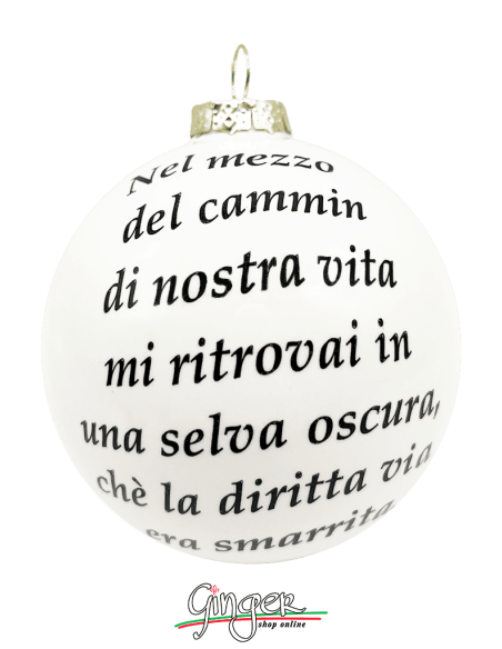 "New" Christmas Ornaments - Dante and the Divine Comedy - 80 mm (3.14")