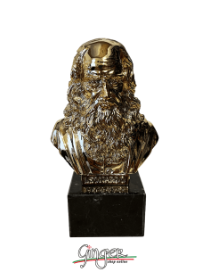 Trofei personalizzati: Leonardo da Vinci dorato busto con base in marmo