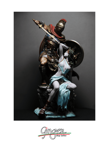 Miniature da collezione: Perseo uccide Medusa - dipinto a mano