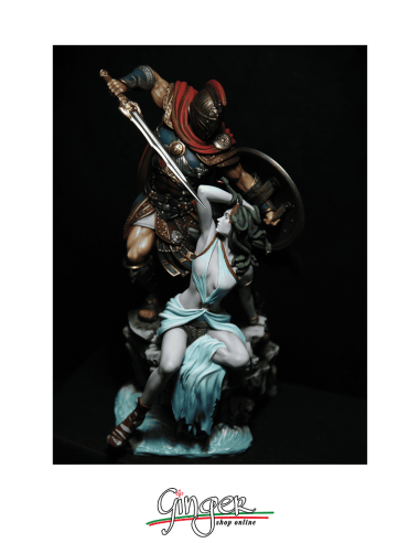 Miniature da collezione: Perseo uccide Medusa - dipinto a mano