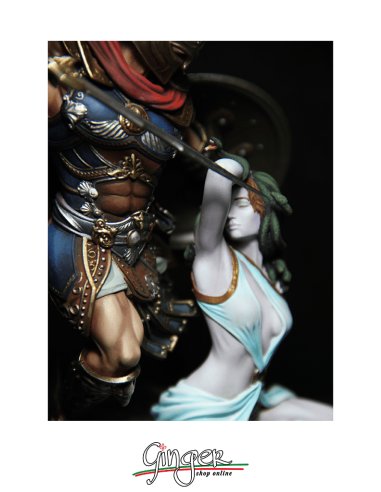 Miniature da collezione: Perseo uccide Medusa - dipinto a mano