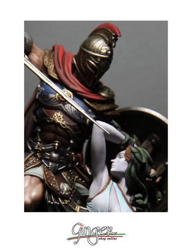 Miniature da collezione: Perseo uccide Medusa - dipinto a mano