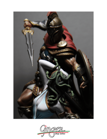 Miniature da collezione: Perseo uccide Medusa - dipinto a mano
