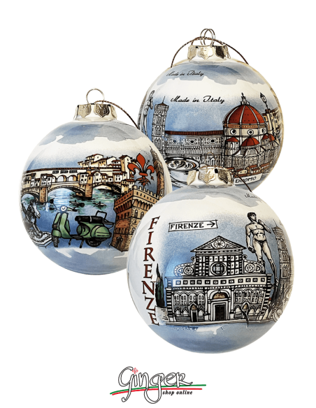 Addobbi Palla di Natale - Firenze Girotondo 60 e 80 mm
