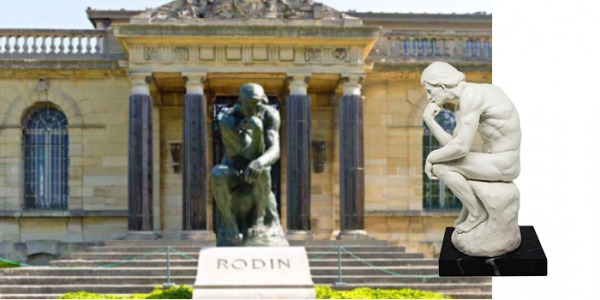La statua Il Pensatore di Rodin, le fedeli riproduzioni in scala sullo nostro shop